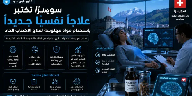 علاج نفسي جديد في سويسرا يستخدم مواد مهلوسة لعلاج الاكتئاب المقاوم