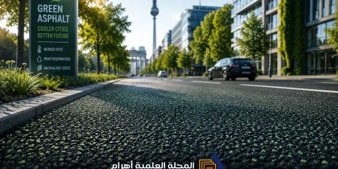 ألمانيا تختبر “إسفلتًا أخضر” يمتص حرارة المدن
