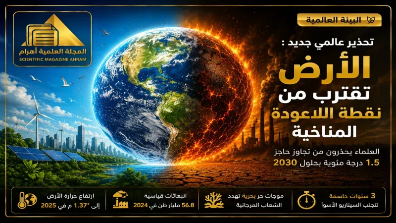 تحذير عالمي جديد: الأرض تقترب من نقطة اللاعودة المناخية
